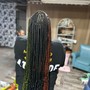 Medium knotless Braids