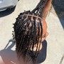 Meduim French curls knotless Braids