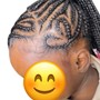 Kids Feedin cornrows Braids