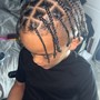 Medium knotless Braids