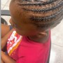 Kid's 2 feed in braids