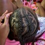 Kid's 2 feed in braids