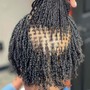 BoHo knotless or box braids (synthetic curly hair included)