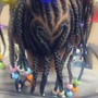 BoHo knotless or box braids (synthetic curly hair included)