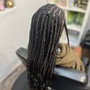 Half conrow,half individual braids