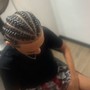 Natural hair braids ( conrow )