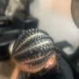 Natural hair braids ( conrow )