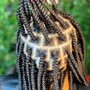 Medium knotless braids