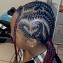 Small Staright Back Braids