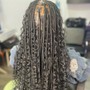 Cornrows and Weave ( Half up and Half down )