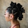 Goddess Braids (Knotless + Curls)