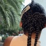 Goddess Braids (Knotless + Curls)