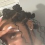 Goddess Braids (Knotless + Curls)