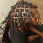 Loc retwist + Style