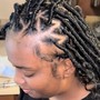 Loc retwist + Style