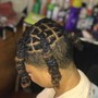 Small knotless (mid back length)