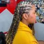 Extended CUBAN OR SPRING TWISTS over locs Midback