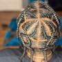 Fulani (flip over method) w/ Individual Braids