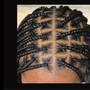 6 feed in braids