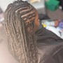 Fulani (flip over method) w/ Individual Braids