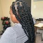 Large Knotless box braids