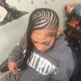 Feedin cornrows ponytail