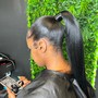 Sleek ponytail (Natural Hair)