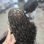 *Medium knotless box braids