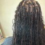 Bohemian Knotless Braids ( Medium)