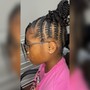 Small Feed in Ponytail