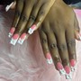 Short one color Acrylic Nails