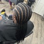 Braids in front weave in back