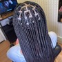 Braids in front weave in back