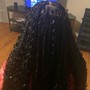 Smedium butt length Knotless Braids