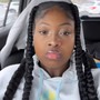 1 - 5 Large Ponytail Braids