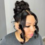 Two frontal ponytail updo