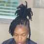 Dreadlocs Re-twist Without Style