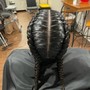 Jumbo Cornrows, Singles Braids,Singles Twist, and flat twist