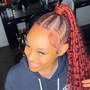 4 men stitch braids