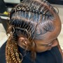 4  Feed In Braids