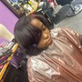 Silk press & bob cut