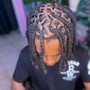 Loc retwist (above shoulder)