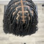 Knotless small braids