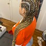 Medium knotless Braids