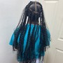 Medium knotless braids