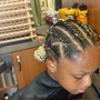 Pre-stretched braiding hair or add extensions to styles