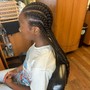 5-10 Feedins (No Stitch, no pony) straight back styles Braids