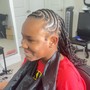 Feed-in cornrow Braids (6-10)