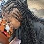 Dreadlocks (half head)