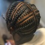 8 - 10 Cornrow Braids